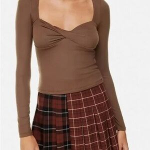 Aritzia Brown Lula Long Sleeve